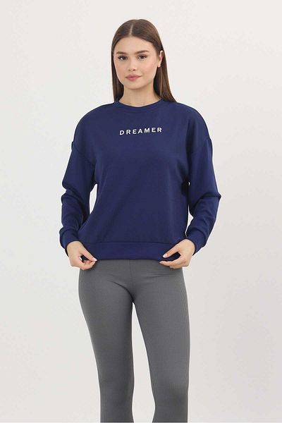 Rays 4004 Dreamer Broderie Detaliu Sweat Bleumarin