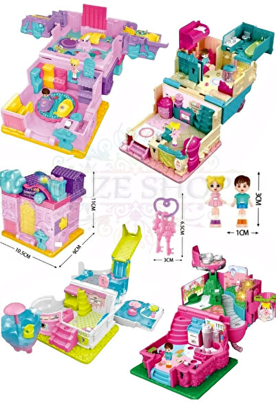 SAZE Işıklı Müzikli Aksesuarlı Ev Serisi Açılıp BOL AKSESUARLI OYUNCAK EV SET...