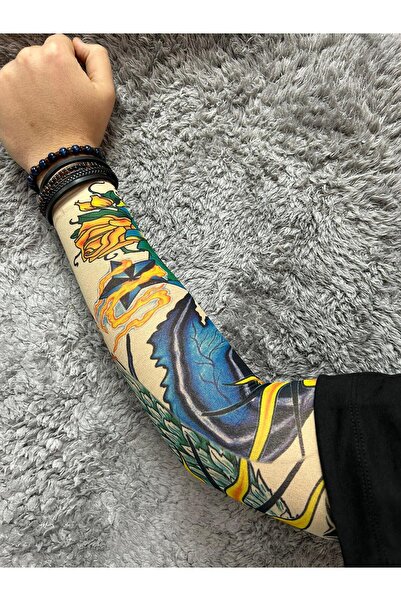 Gölge Store Giyilebilir Desenli Kol Dövmesi 3D Baskılı Tattoo