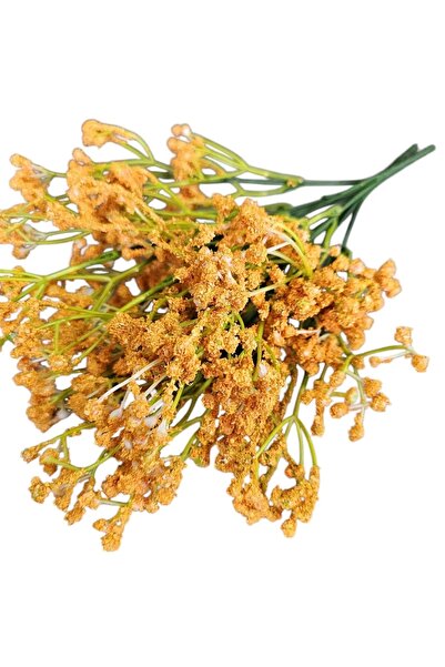 YAPAY ÇİÇEK DERYASI 1 قطعة 35 سنتيمتر 5 فرع البرتقال الاصطناعي Cipso زهرية دي...