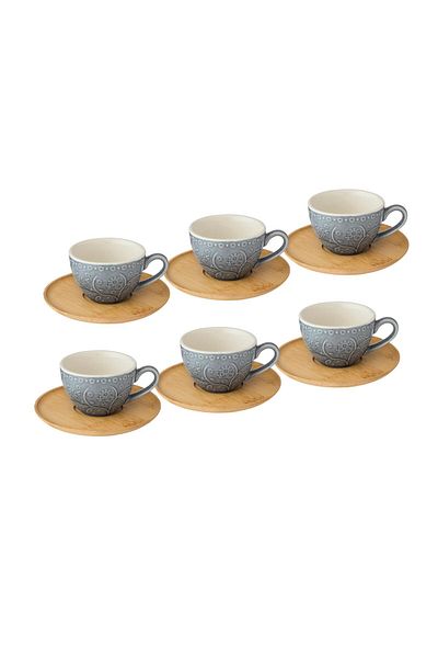 Dania Turkish coffee cup set, 6 pieces, blue