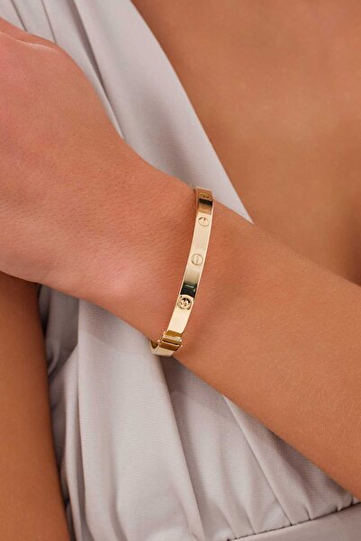 Zeynepli gold & jewelry 14 Ayar Altın 6mm CR Kelepçe