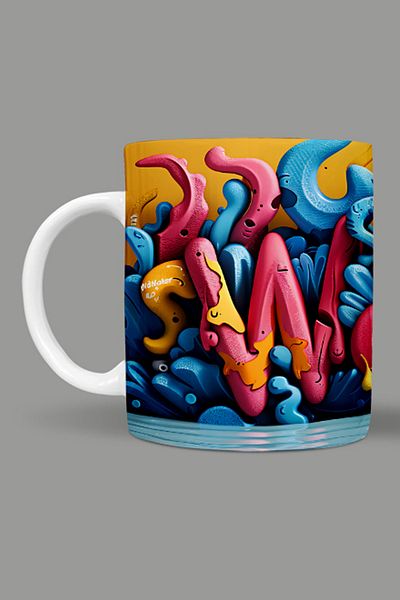 Fizello 3D Colors Themed Mug