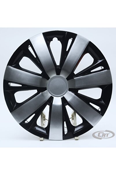 OTOCİRİT Jant Kapağı Siyah-gri Kırılmaz 14" Vw Model (amblem Hediyeli) (1 Adet)
