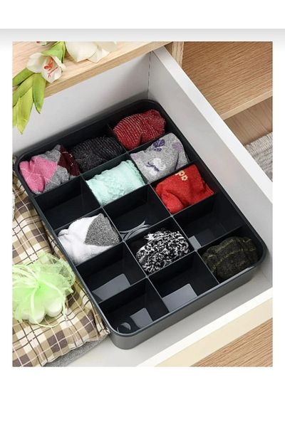 LARAVİNE 2Pcs Drawer Organizer Organizer - 15 Compartment Makeup Organizer Jewelry Organizer