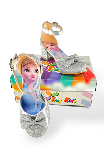 BDKButik Pantofi cu toc pentru fetiță cu imprimeu prințesă Pantofi rochii de seară