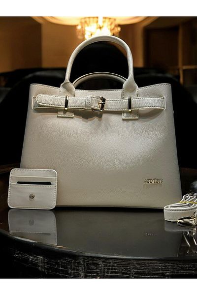 Armine Hand and Arm Bag with Card Holder and Bracelet Gift Faux Leather Shoulder Bag Vs.Blkt.0052