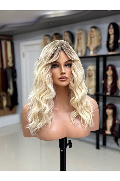 Fenomen Peruk Luxury Ombreli Dalgalı Vip Peruk - Gerçek Saç Dokusunda