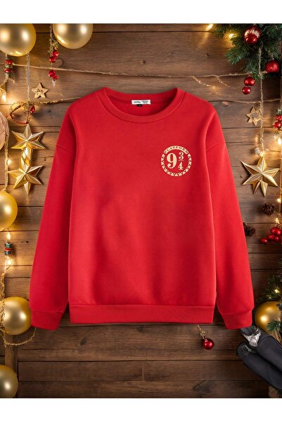 EVIus UNISEX, HarryPotter Nine-quarter, Άνετο και κομψό φούτερ, ελαφρώς ελαστικό