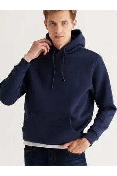 Ümiteks world of clothes Hanorac cu glugă bleumarin - negru cu glugă cu buzunar cangur