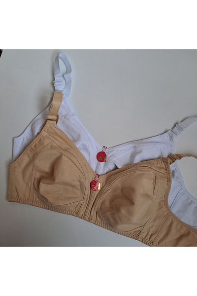 NARIYA Γυναικείο σουτιέν Plus Size Gatherer Wide Mold Βαμβακερό χτενισμένο χωρίς σύρμα Άνετο σουτιέν Mother Bra