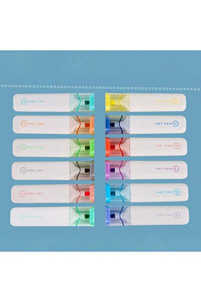 Modellino 12 Colors - 6 Neon Colors + 6 Pastel Colors Key Points Quality Highlighter 7260A & 7260B