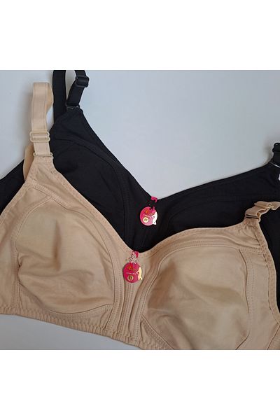 NARIYA Γυναικείο σουτιέν Plus Size Gatherer Wide Mold Βαμβακερό χτενισμένο χωρίς σύρμα Άνετο σουτιέν Mother Bra