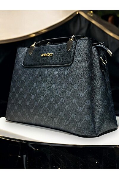 Armine Faux Leather Shoulder Bag with Card Holder and Bracelet Gift - Vs.Blkt.0056