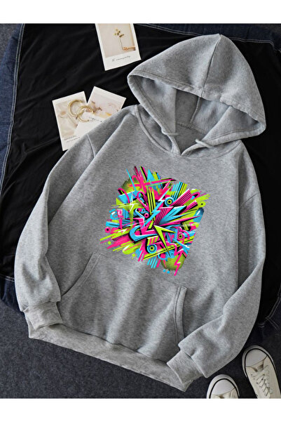Moody fashion Unisex Hooded Printed Sweatshirt - Pack of 2