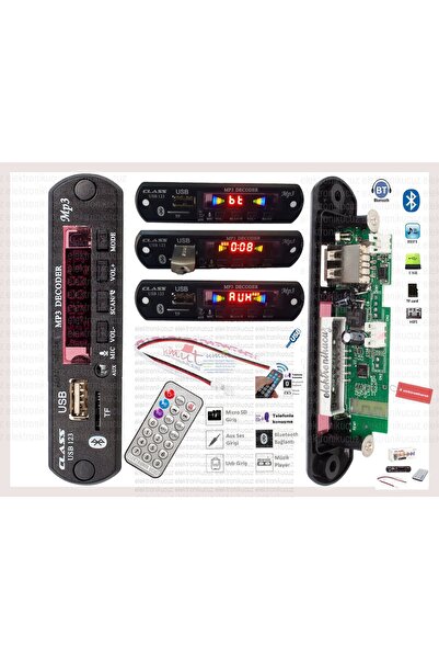 Class Araba Teybine usb sd aux bluetooth dönüştürücü montajı usb girisi olmayan araca montaj, modulü