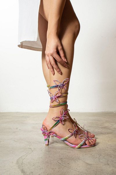 ZENNESHOES Βραδινό φόρεμα Lydia Spiral Stone με τακούνι Γυναικεία παπούτσια