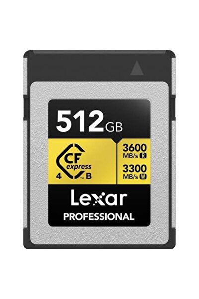 Lexar 512GB PROFESSIONAL GOLD LCXEXP4512G- RNENG CFEXPRESS 4.0 TYPE-B KART