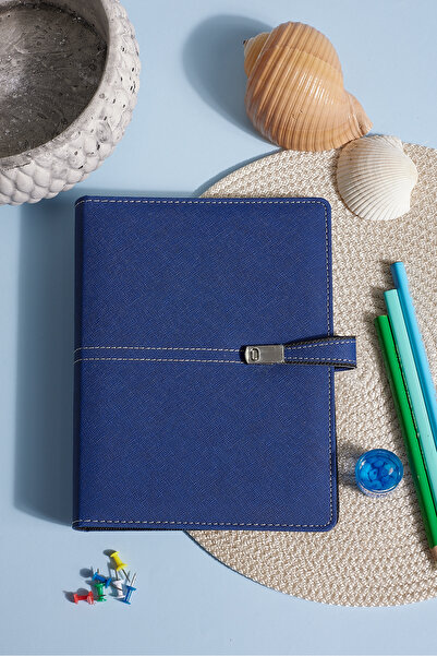 inkglo Lacivert Termo Deri Mıknatıs Kapaklı Spiralli Kişiye Özel  Planlayıcı ...