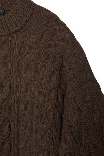 Bengi Clothing Γυναικείο πλεκτό πουλόβερ με μοτίβο πλεκτό με λαιμόκοψη