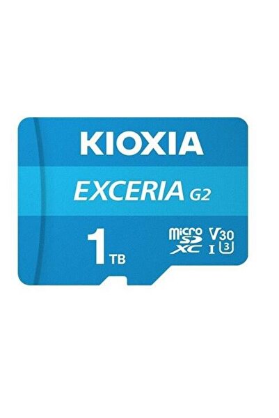 Kioxia بطاقة ذاكرة مايكرو إكسيريا جي2 سعة 1 تيرابايت، فئة U3، سرعة V30، دعم 4K، سرعة نقل 100 ميجابايت/ثانية، طراز LMEX2L001TG2