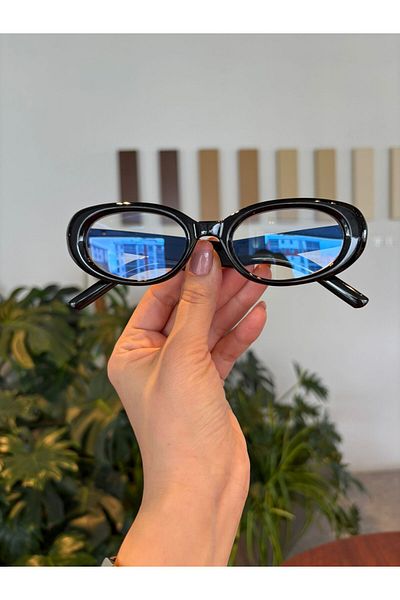 funeyes نظارات ليون كات آي الكلاسيكية ذات اللون الأسود الشهير والحماية من الضوء الأزرق