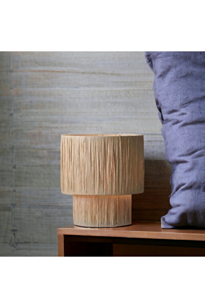 mammoly Bohem Abajur, Rafya Lambader, Hasır, Rustik Abajur, Yatak Odası, Salon Abajür, Gece Lambası