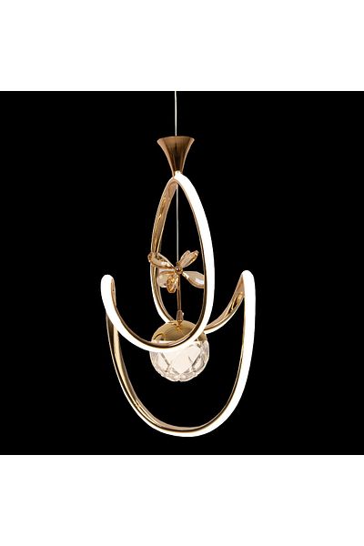 Zeda Teknoloji Almond 3 Color Single Ball Led Chandelier