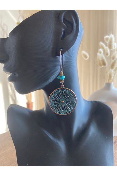 Store خمر نمط سبائك معدنية الأقراط الحديثة