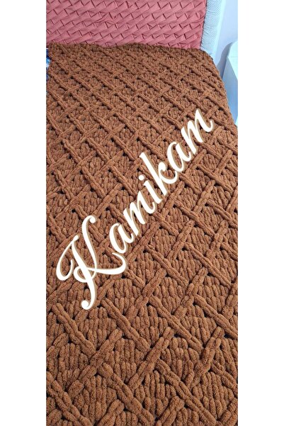 KAMİKAM М'яка оксамитова ковдра Alize 100 X 100 см, в'язана вручну, для немовлят