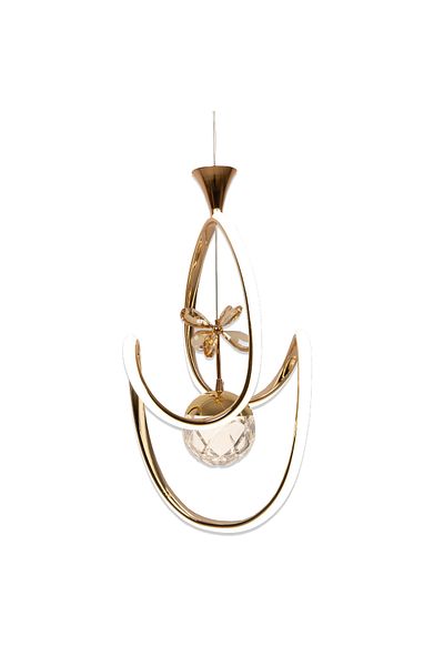 Zeda Teknoloji Almond 3 Color Single Ball Led Chandelier