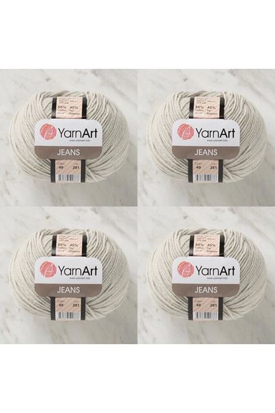 Yarnart Τζιν 49 4 Πακέτο Amigurimi Κλωστή για Μωρά