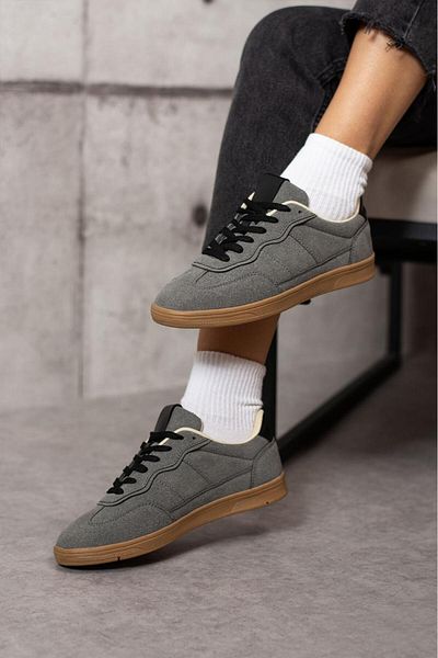 Ayakkabıda Tek Pantofi sport gri Dozza pentru damă