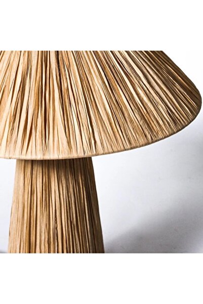 mammoly Bohem Abajur, Rafya Lambader, Hasır, Rustik Abajur, Yatak Odası, Salon Abajür, Gece Lambası