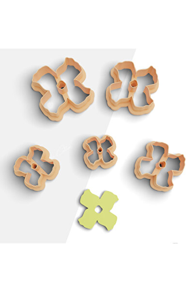 flament aşk Flower Shaped Polymer Clay Mold, Earring Mold, Jewelry Mold, Cake...