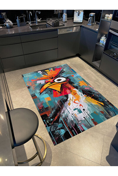 Rugs Modern Halı Συλλογή Kemal Πολύχρωμο Κινούμενο Σχέδιο Καρτούν με Μοτίβο Κ...