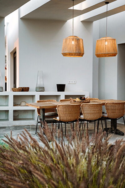 mammoly Tekli Avize, Bohem Avize, Rafya, Rustik, Jüt Avize, Doğal Hasır Avize, Bambu Avize