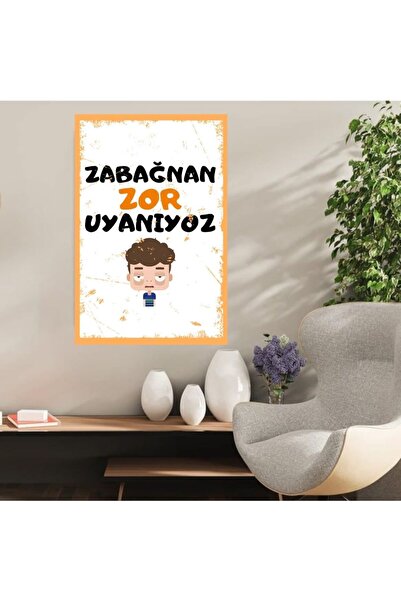 DURUSOY Ρετρό ξύλινη αφίσα από MDF - Αστεία ατάκες, γραφικά τοίχου, τοπία, ισ...