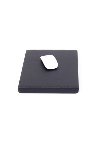 Turgut Office Mousepad cu protecție pentru margini din piele, negru, 23x30cm