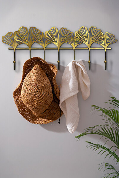 ENZODEKOR Dekorenzo Dekoratif Demir Duvar Askısı - Metal Askılık - Elbise Askısı