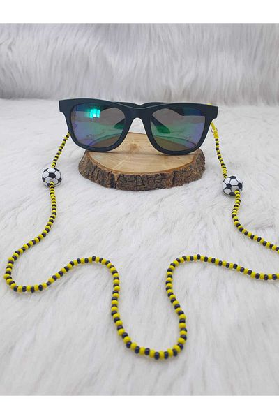 HAPPY HANDMADE Children's Glasses Chain with Fans Football Themed Glasses Chain Glasses Accessory