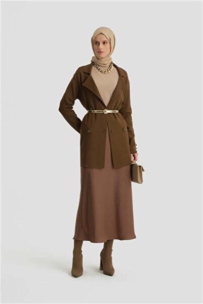 Armine Triko Ceket 24kd2006 Fındık