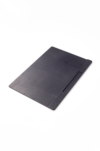 Turgut Office Leather Gathering Set with Pen Section 49x34cm Plain Black