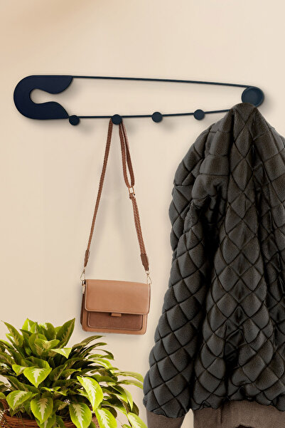 ENZODEKOR Dekorenzo Dekoratif Demir Duvar Askısı - Metal Askılık - Elbise Askısı