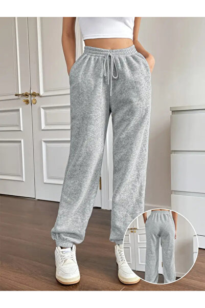 CAONNES KOPYA - Trening gri cu elastic la picioare, material flexibil care el...