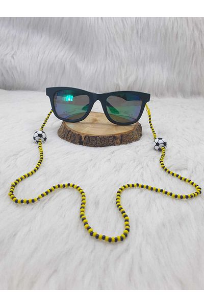 HAPPY HANDMADE Children's Glasses Chain with Fans Football Themed Glasses Chain Glasses Accessory
