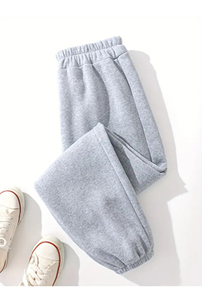 CAONNES Gray Unisex Jogger Sweatpants with Elastic Legs Shah Modaff5415