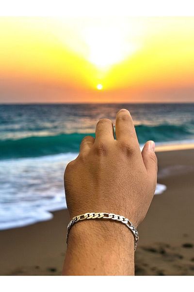 EFAYNU Men's Anti-Tarnish Scrunch Steel Bracelet, Men's Lover Bracelet, Boyfriend Scrunch Bracelet