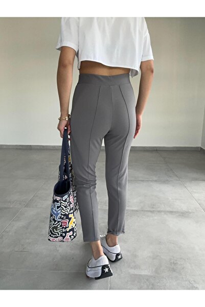 Paw Garage Lycra Palazzo Trousers - Tight Legs with Grass, Size 36-50, Work Pants