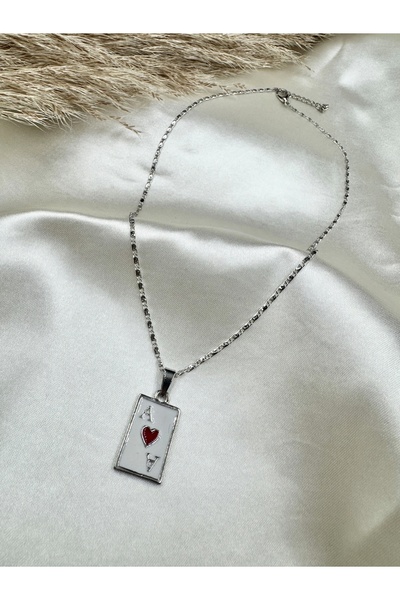 Eylülün Takısı قلادة نموذج بطاقة اللون الفضي